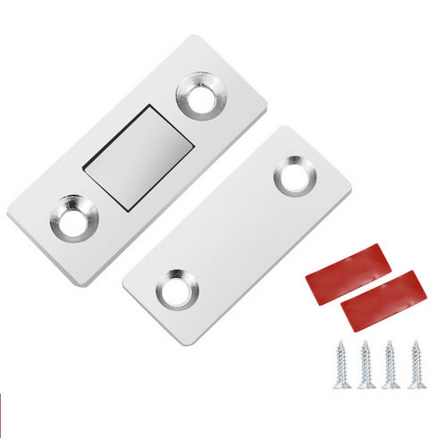 Stainless Steel Thin Magnet,for Sliding Doors, Bathroom, Cupboard. (8 sets)